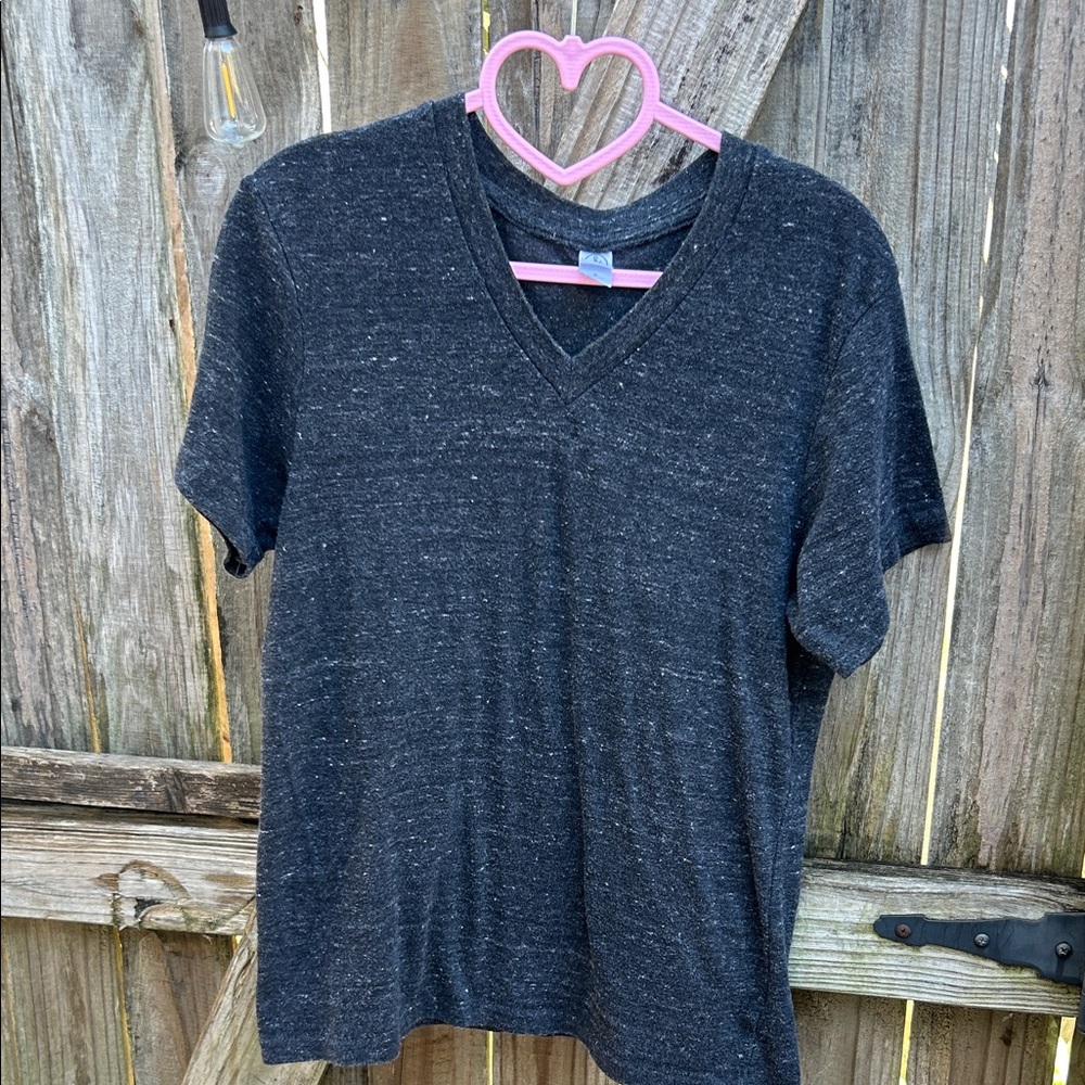 Alternative Charcoal V-Neck Tee